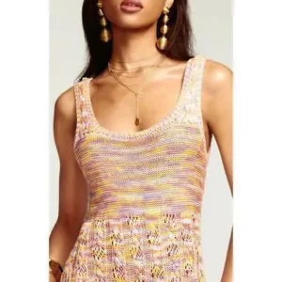 Ramy Brook Olsena Pastel Knit Midi Dress NWT - Picture 2 of 7